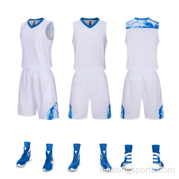 Sports Training Youth Team Basketball Uniforms Jersey Set